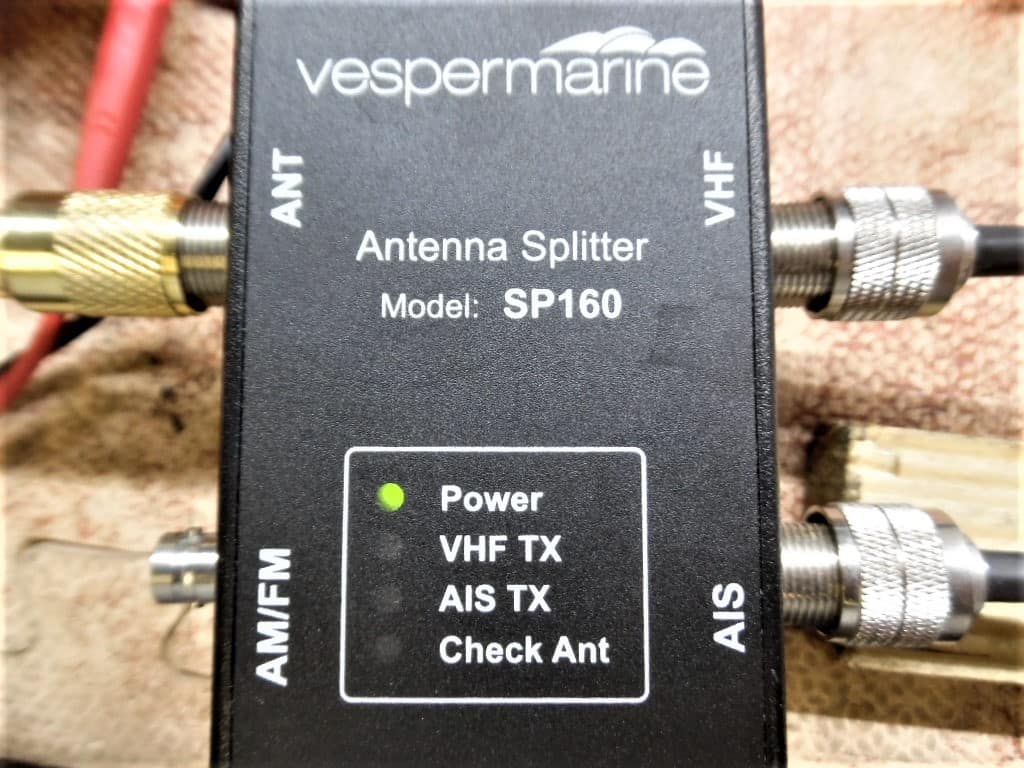 Vespermarine SP160 AIS/VHF/AM/FM Antenna Splitter W/ Cables