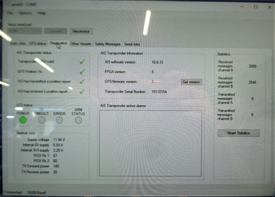 Raymarine - AIS500 - Class B Transceiver - E62235 - TESTED - CLEAN MMSI - Image 8