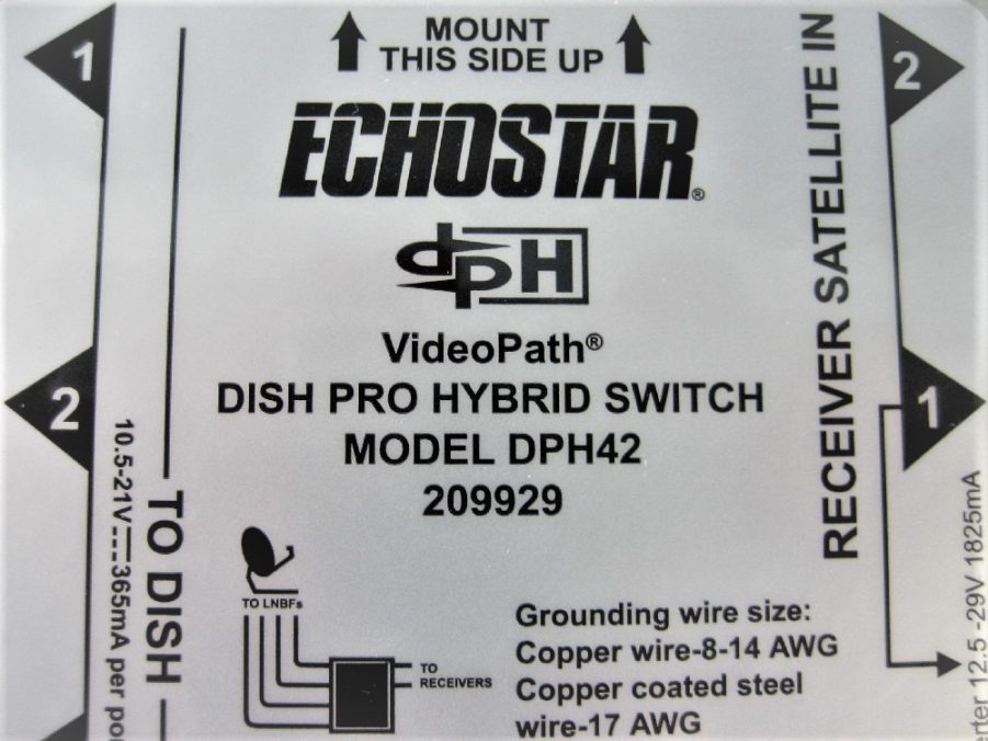DISH Pro 209925 DPH42 Satellite TV Hybrid 42 Multiswitch w/ Power Inserter - New - Image 3