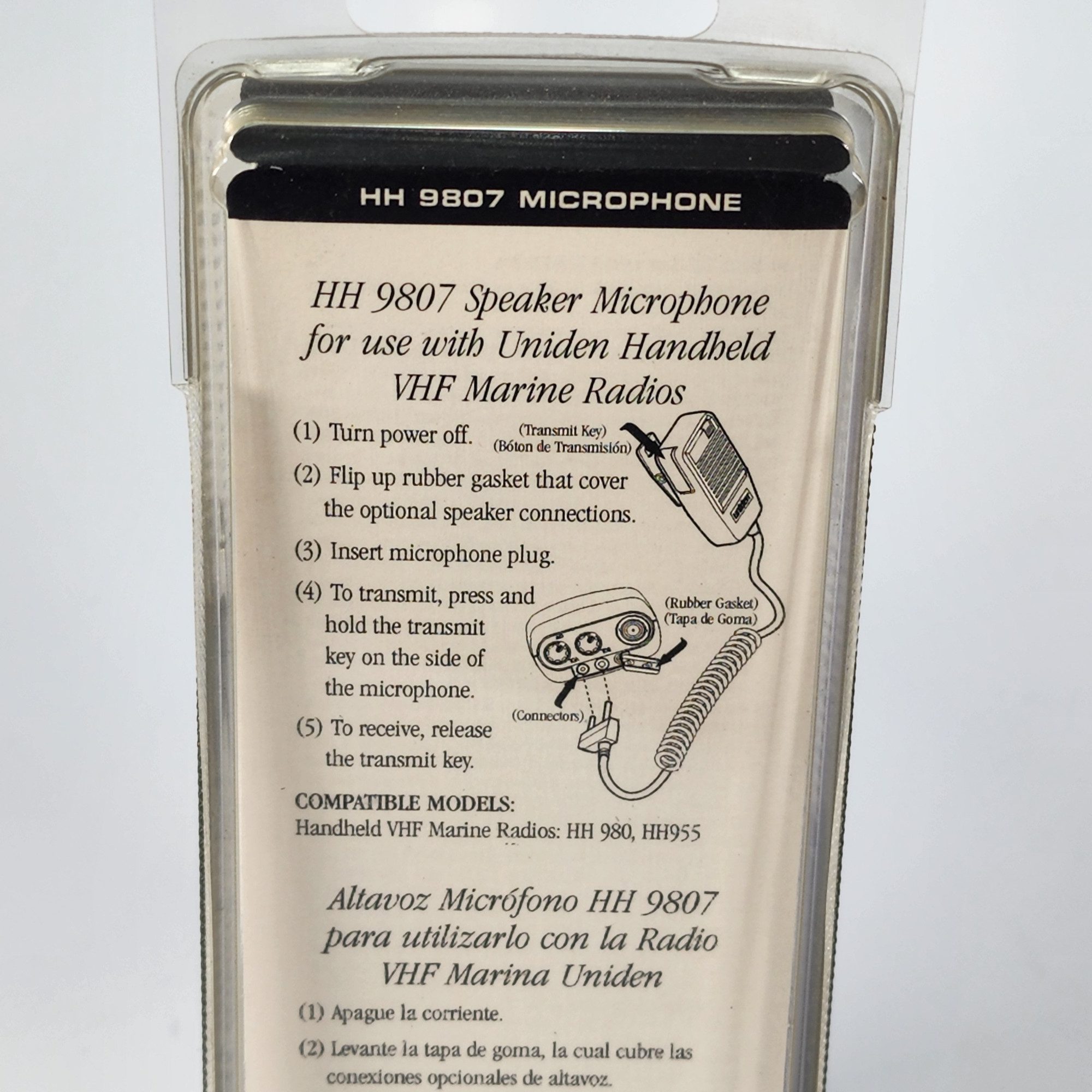 Uniden Handheld Marine Radio Speaker Microphone HH9807 New Free