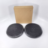 [1 Pair] Fusion Marine MS-FR702G Speaker Grilles - Black w/ Cloth - New
