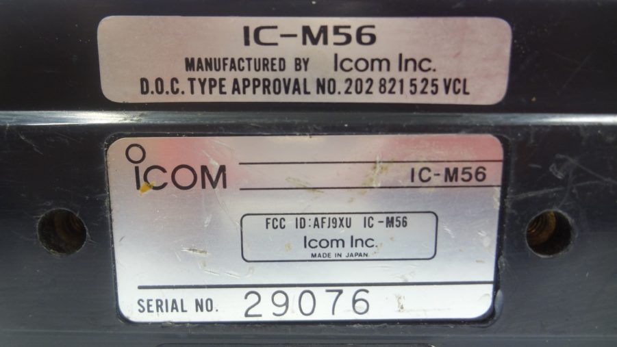 Icom IC-M56 Submersible Marine VHF Radio Transceiver Unit w/ Hand Microphone - Image 10