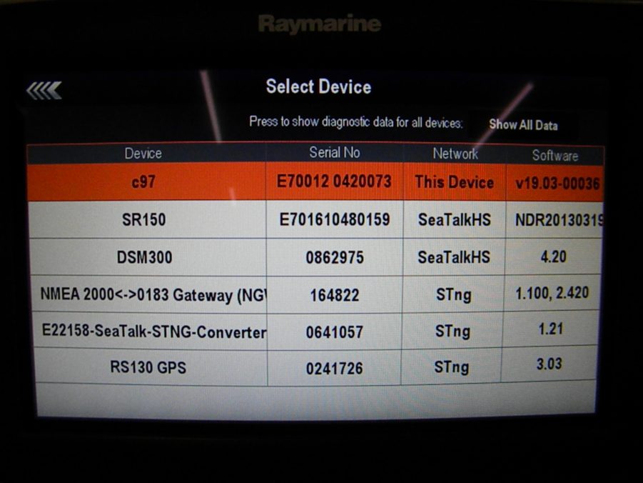 Raymarine c97 Multifunction Display *Internal Sonar*E70012 -Tested- 90 Day Warr! - Image 9