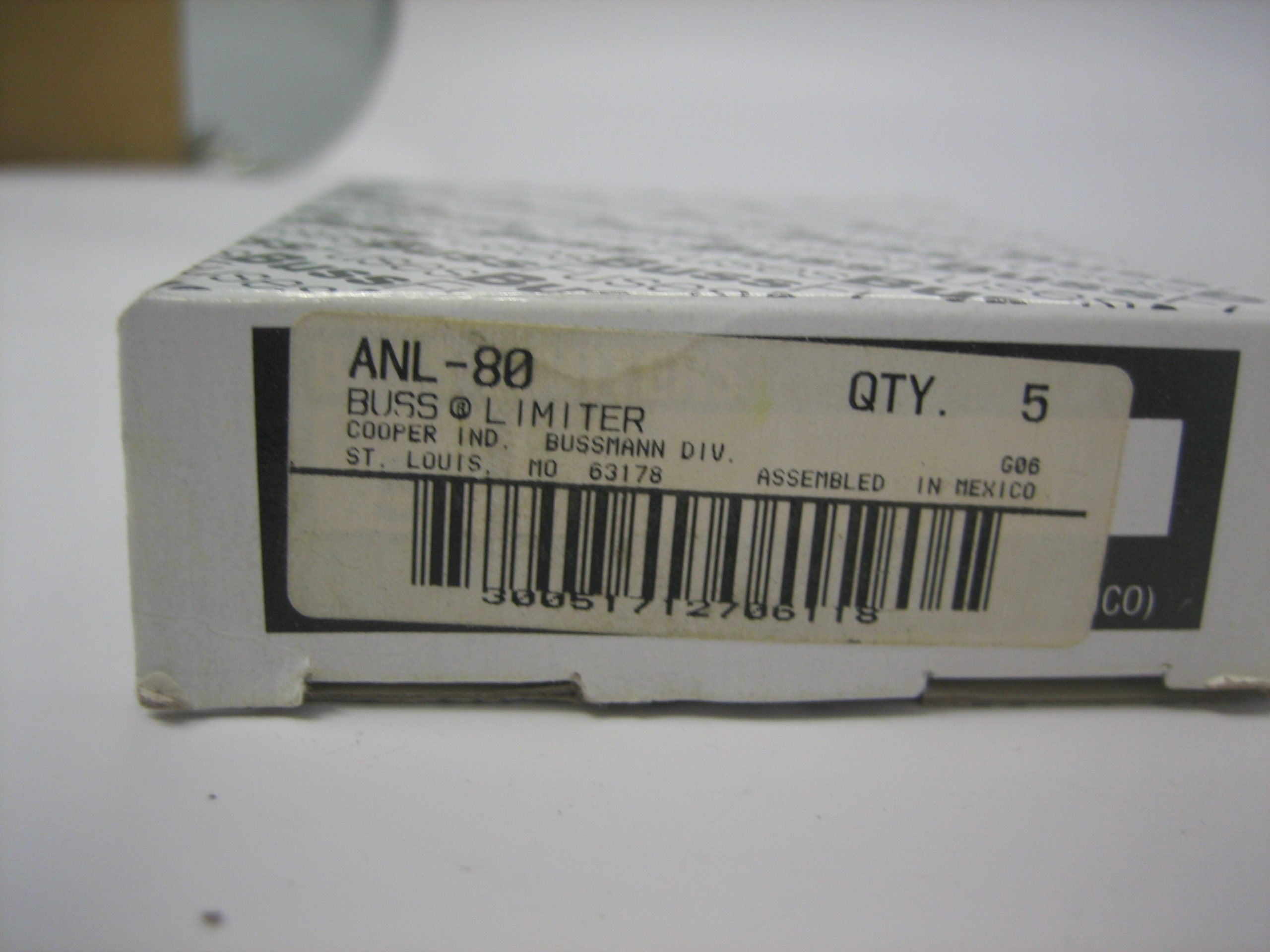 QTY 5 Bussman ANL-80 Limiter Fuses for Marine and Industrial
