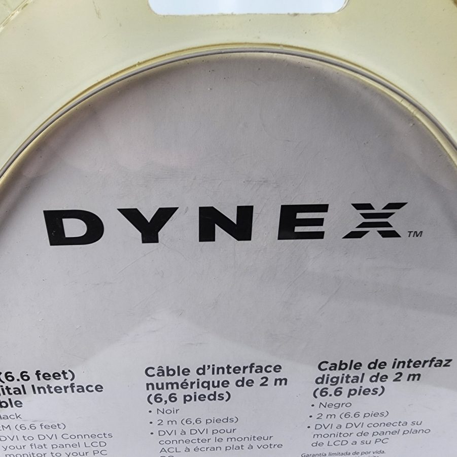 Dynex DX-DV12M - 2M (6.6ft) Digital Interface Cable DVI to DVI - New Old Stock - Image 7