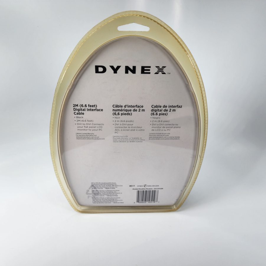 Dynex DX-DV12M - 2M (6.6ft) Digital Interface Cable DVI to DVI - New Old Stock - Image 6