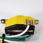 Leviton 30 Amp 125-Volt 3-Wire Locking Single Outlet - L5-30 - Yellow - w/ Wires - Image 7
