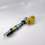 Leviton 30 Amp 125-Volt 3-Wire Locking Single Outlet - L5-30 - Yellow - w/ Wires - Image 2