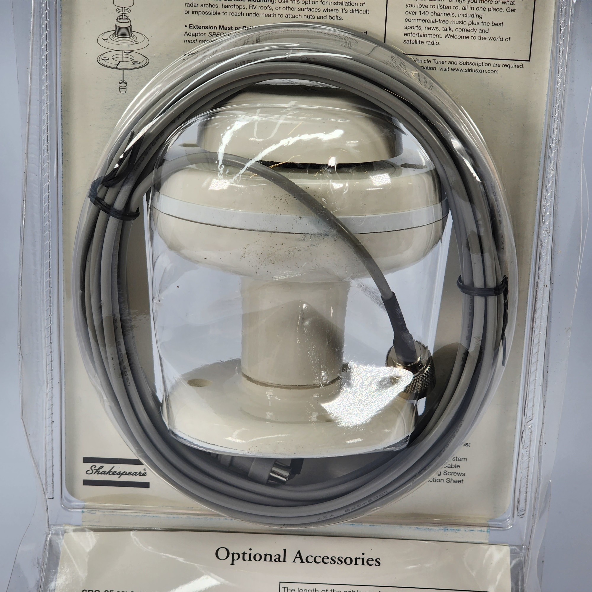 Shakespeare SRA-50 – Antenna Satellitare Per Radio SiriusXM Con 4 Opzioni Di Montaggio