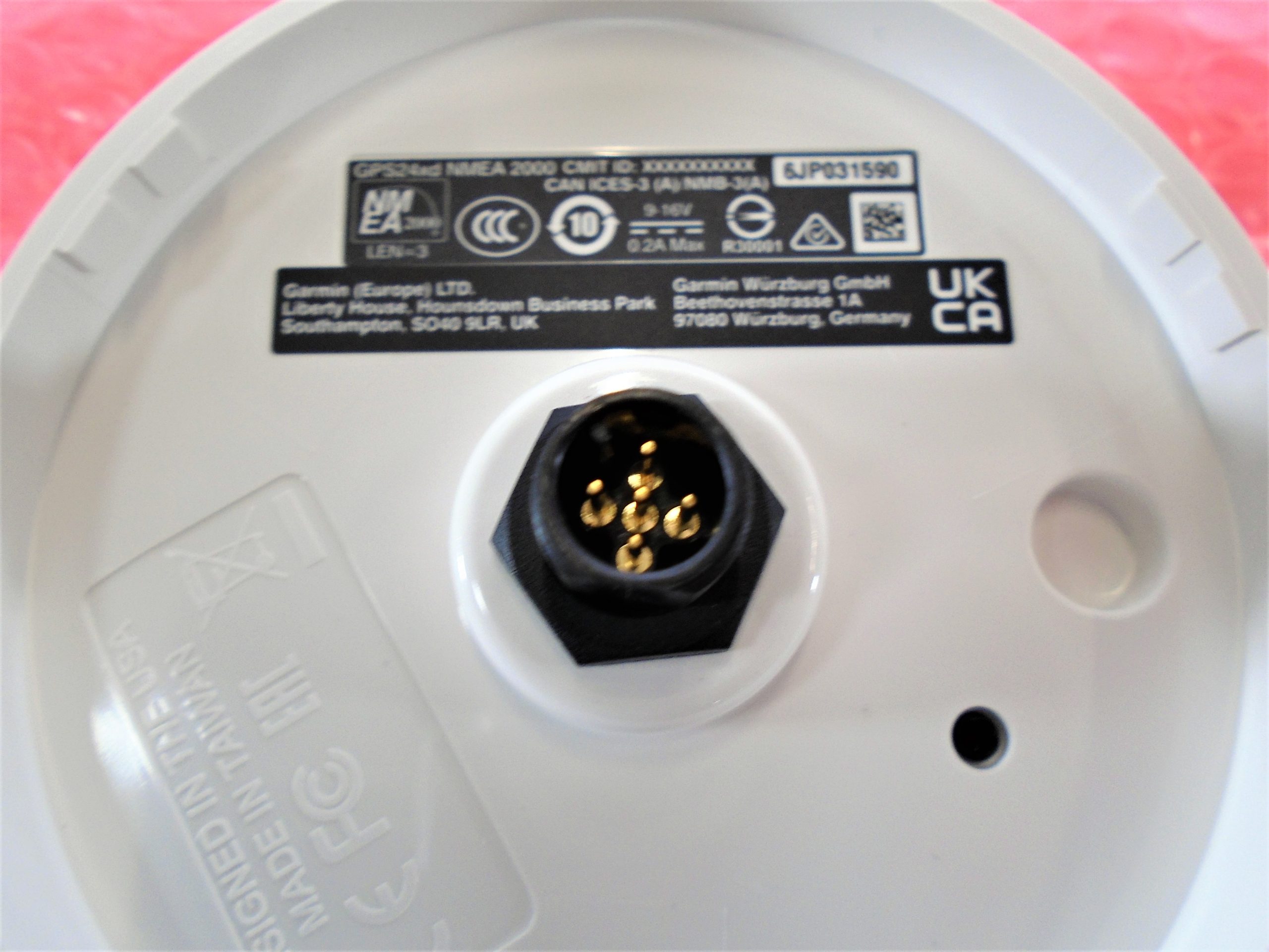 Garmin GPS 24XD NMEA2K GPS Antenna W/3 Mounts W/NMEA2k Drop Cable (Tested) Max Marine Electronics