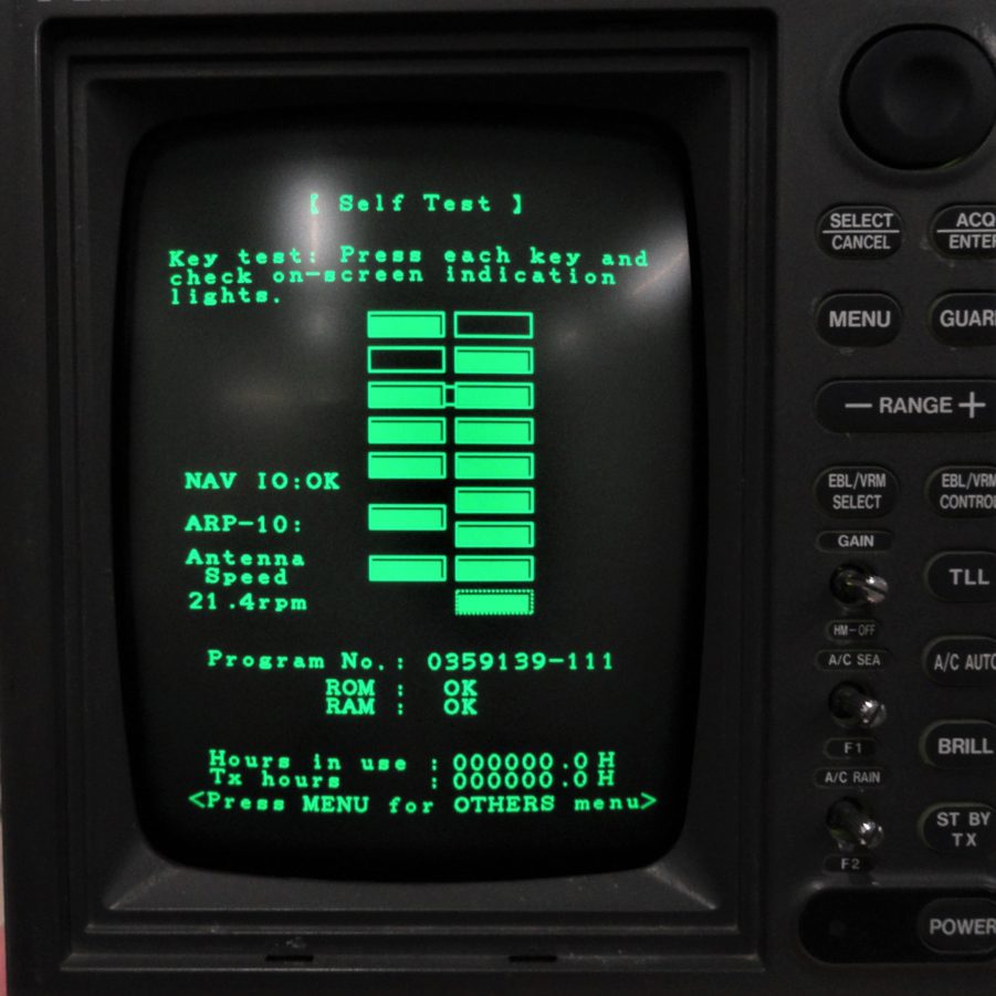 Furuno RDP-118 / 1932MK2 10" Monochrome CRT Display w/Knobs *Tested* - Image 2