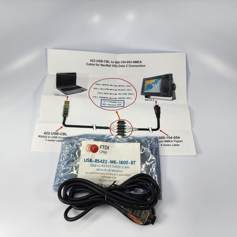 FTDI USB-RS422-WE-1800-BT USB TO RS422 Wire End 1.8m USB Connector - New