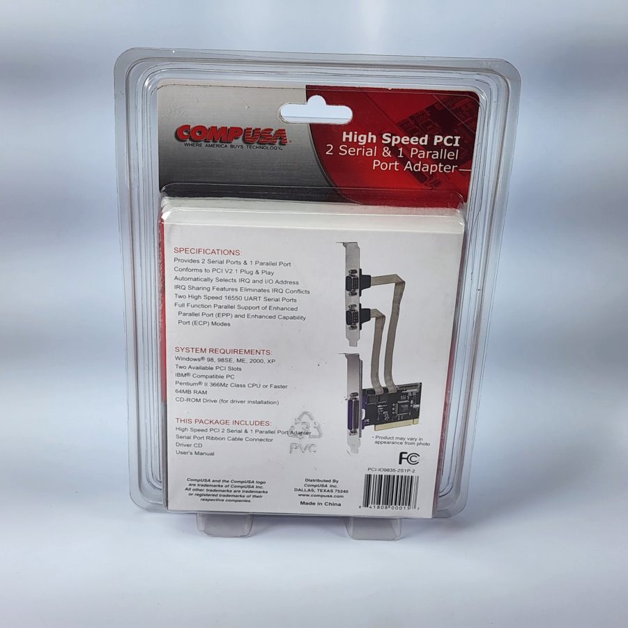 CompUSA 271773 High Speed PCI 2 Serial & 1Parallel Port Adapter - New Old Stock - Image 9