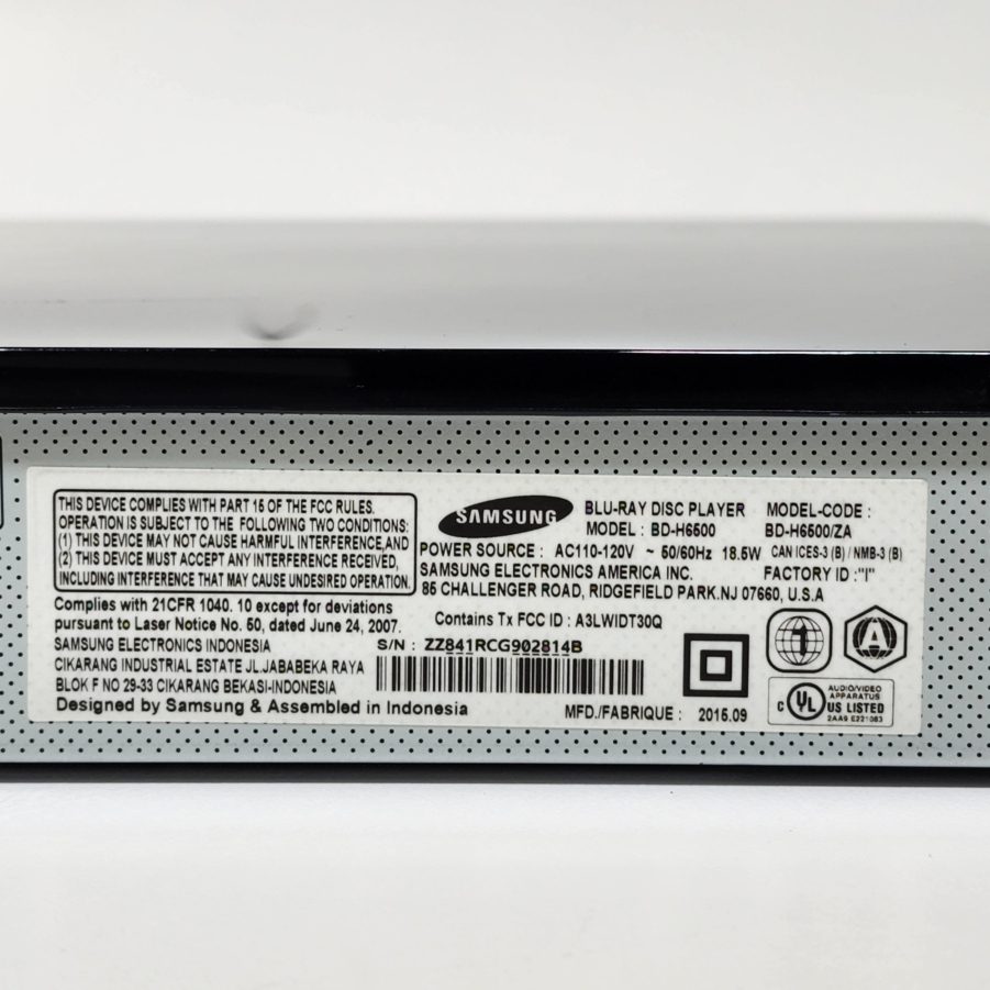 Samsung BD-H6500/ZA 1080p Full HD Wi-Fi and 3D Blu-ray Disc Player - No Remote - Image 10