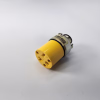 Eagle 20A-250V Armored Grounding Connector Yellow 2229