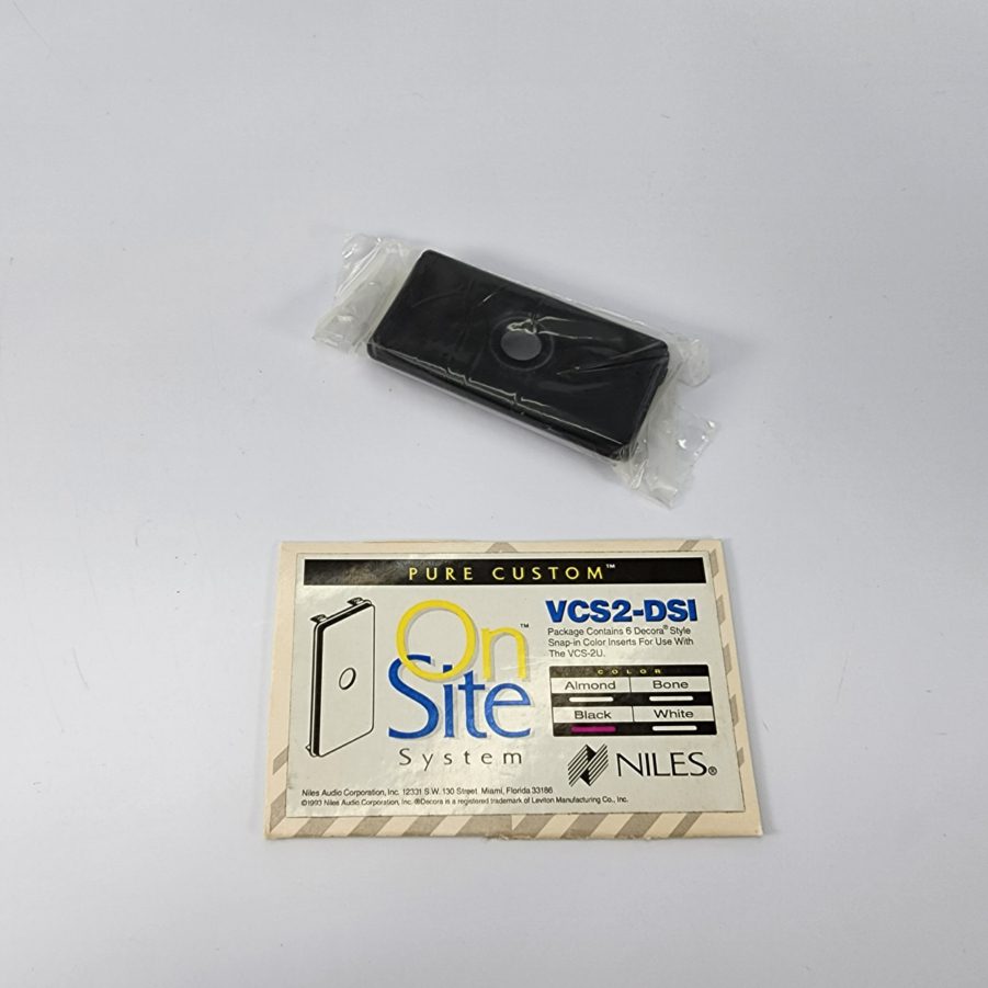 [1] Niles VCS2-DSI Black Decora Snap-In Color Insert - For VCS-2U