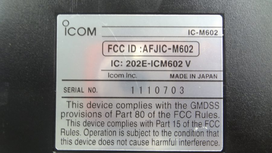 Icom IC-M602 VHF Submersible Marine Radio Transceiver w/ Rebuilt Hand Mic! - Image 10