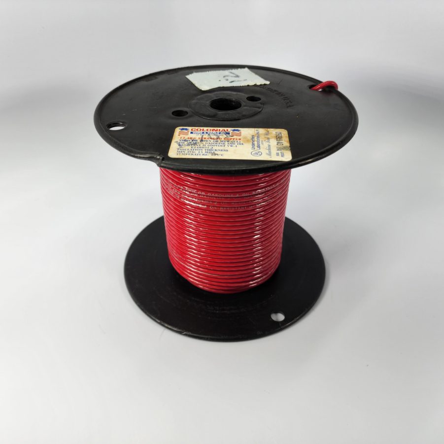 Colonial Wire & Cable Red 12AWG Stranded Copper Wire E148891-J - 150ft Spool