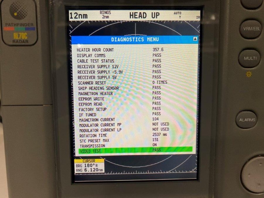 Raymarine RL70C M92654 4KW REBUILT LCD Pathfinder w/ Radar LOW HOURS Package - Image 7