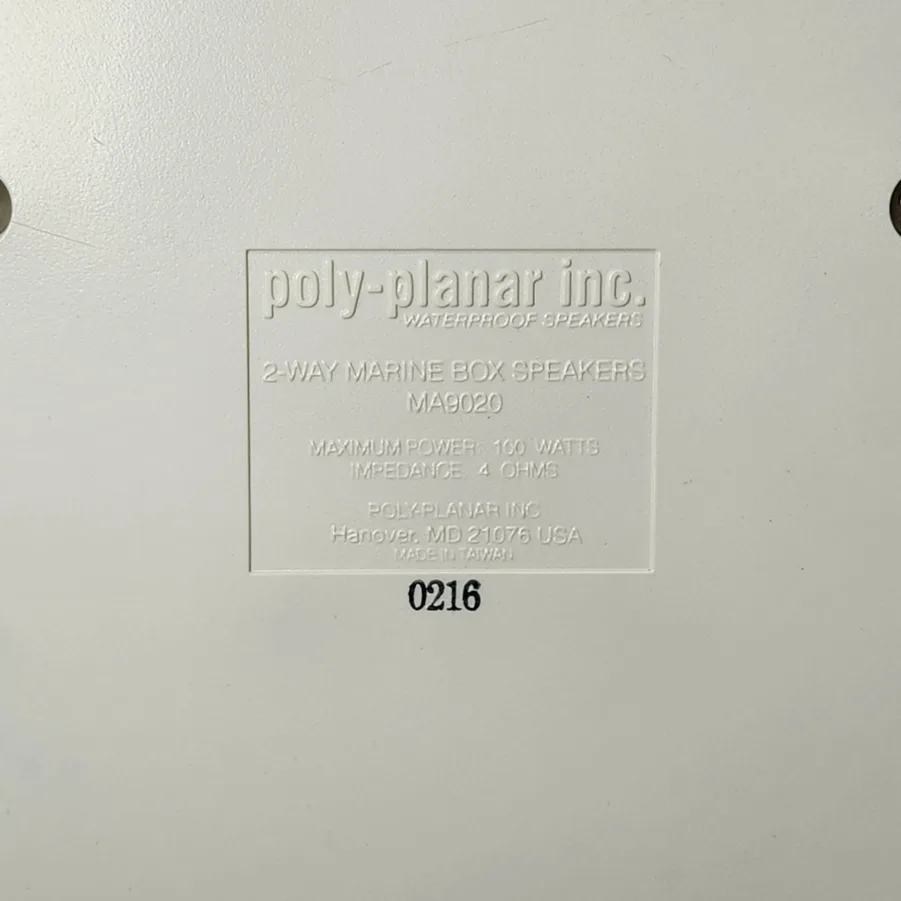 (1 Pair) PolyPlannar MA9020 2Way Gunwale Mount Box Speakers Tested