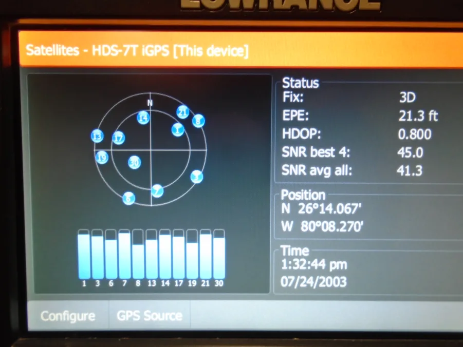 Lowrance HDS7 Gen2 Fishfinder Chartplotter W/ Suncover (Tested Good) - Image 5