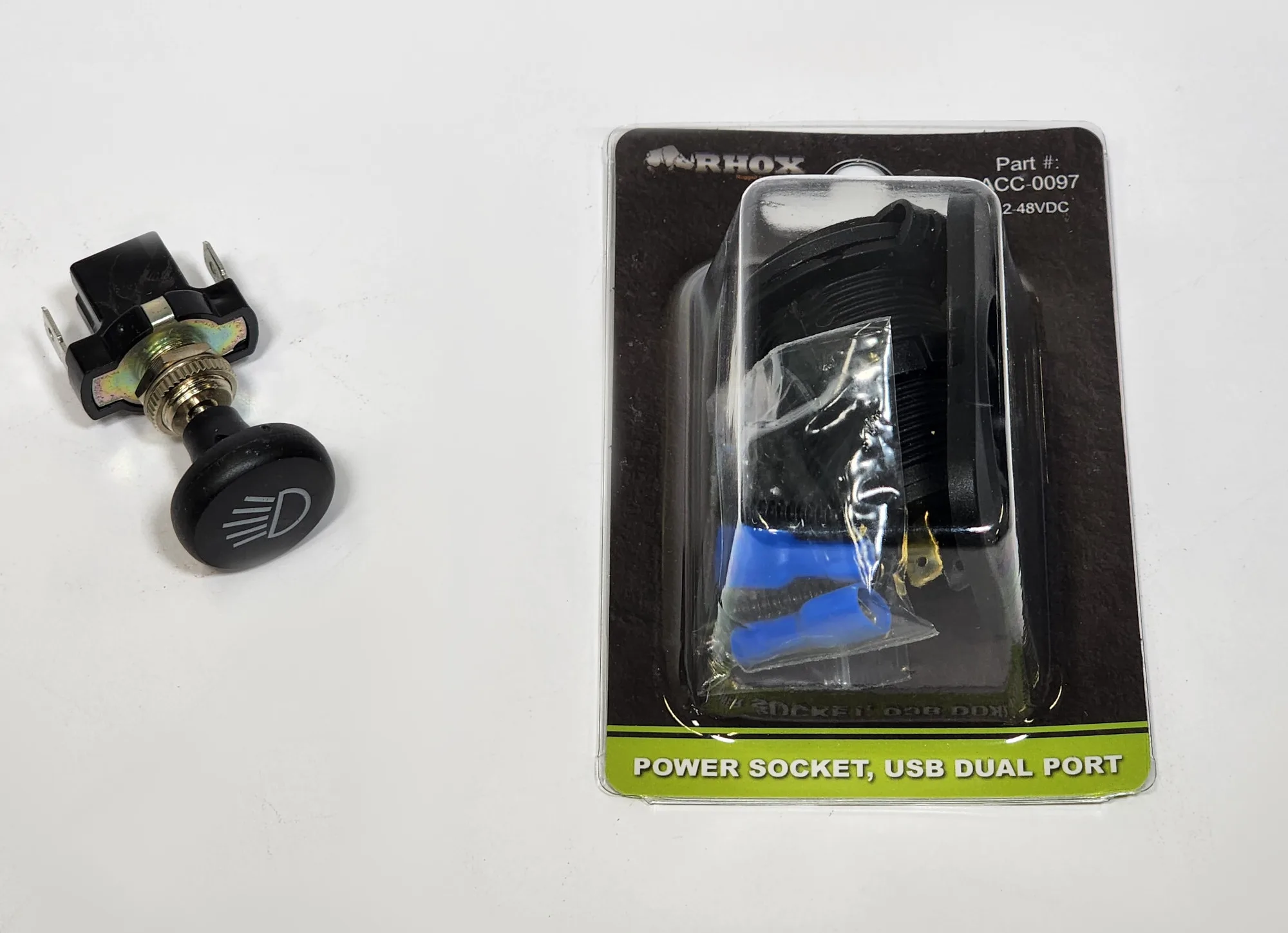 RHOX LGT122L Front Light Bar and Rear Taillight Kit 9413 EZGO TXT