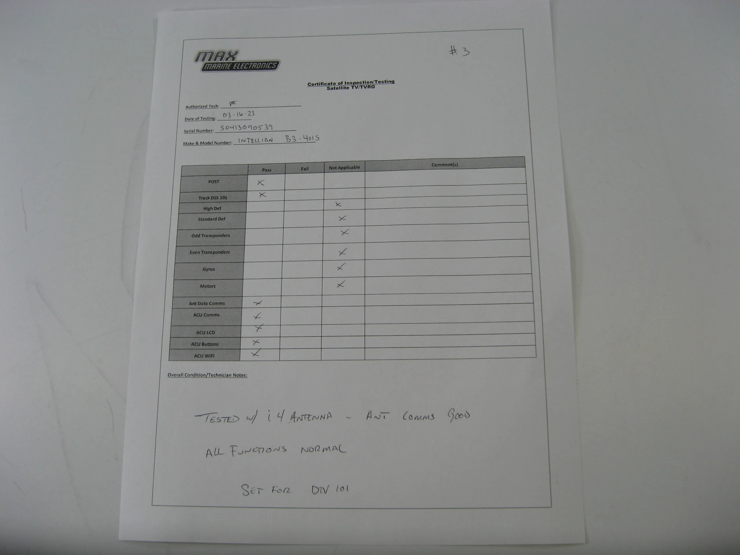 Intellian Technologies ACU Antenna Control Unit B3401S For iSeries