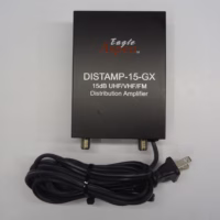Eagle Aspen Distamp-15-GX 15dB 60Hz 117VAC UHF/VHF/FM Distribution Amplifier