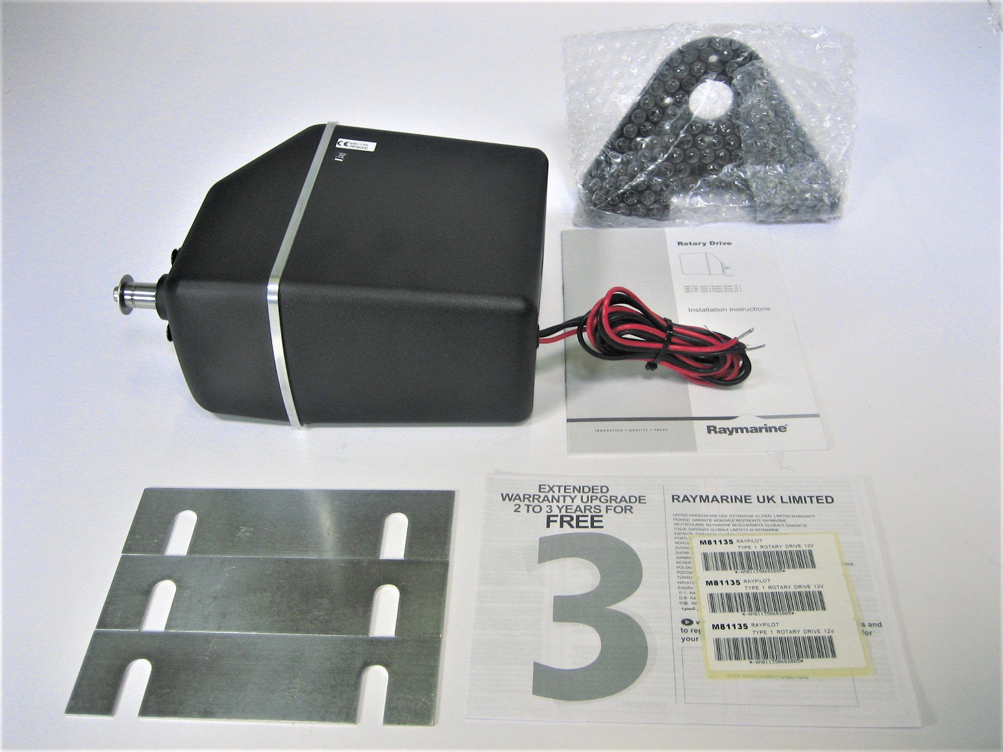 Raymarine Type 1 Autopilot Rotary Drive M81135 12v New Open Box