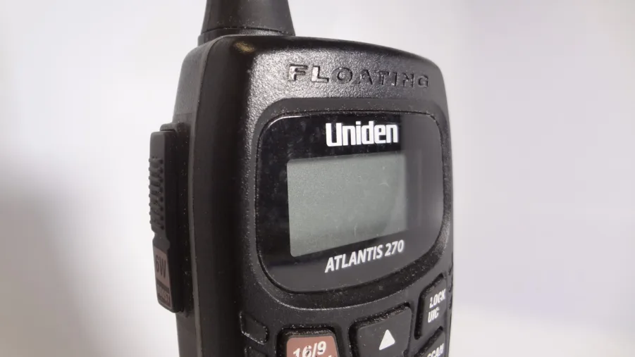 Uniden Atlantis 270 Floating Handheld Wireless Marine VHF Radio For Parts Only - Image 10