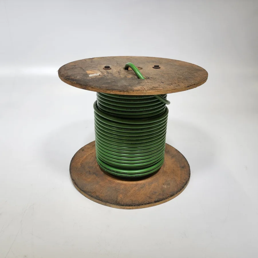 A.I.W. Corp Wire Green 6AWG 600V Tinned Copper Marine/Boat Cable - 100ft Spool