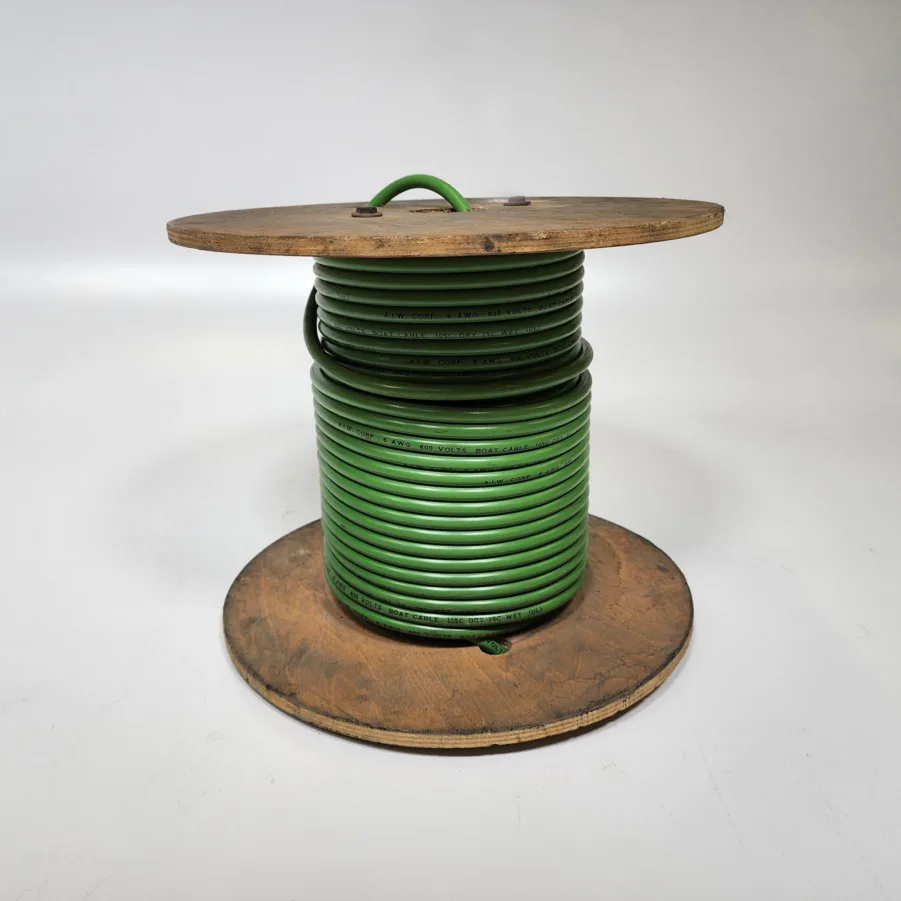 A.I.W. Corp Wire Green 6AWG 600V Tinned Copper Marine/Boat Cable - 100ft Spool - Image 6