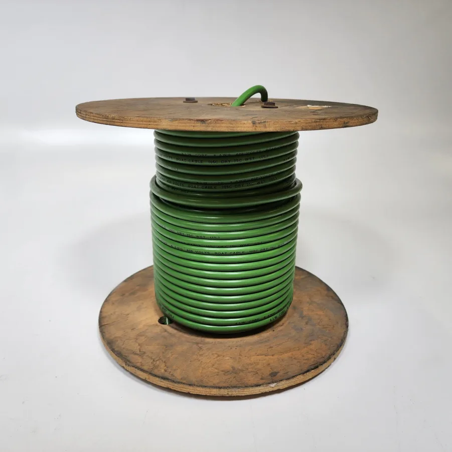 A.I.W. Corp Wire Green 6AWG 600V Tinned Copper Marine/Boat Cable - 100ft Spool - Image 7
