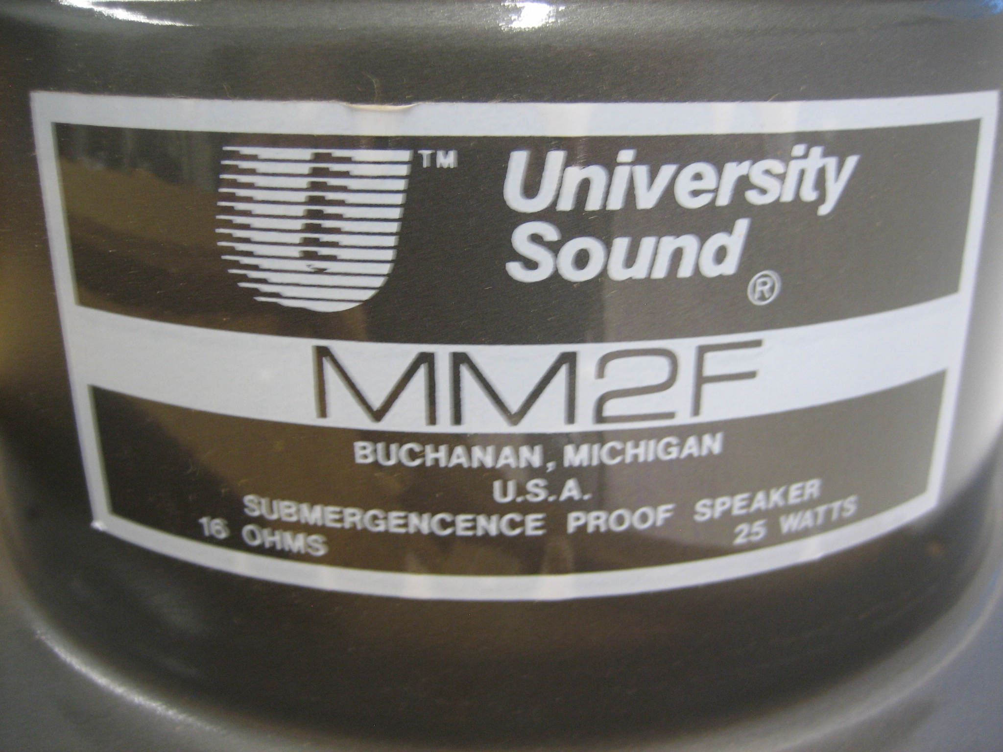 University Sound MM2F 25w 16 Ohm Loud Speaker - NEW - Max Marine ...