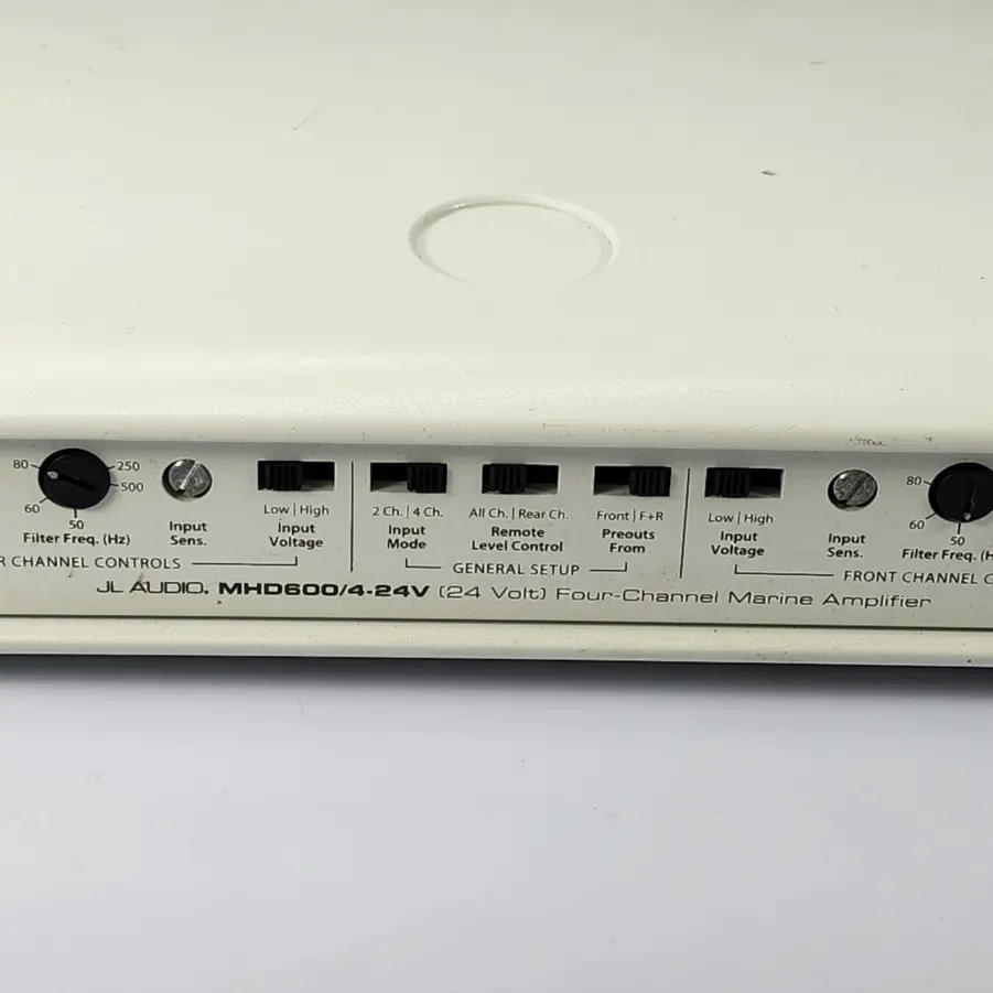 JL Audio MHD600/424V 4Channel ClassD FullRange Marine Amplifier FOR PARTS/NOT WORKING