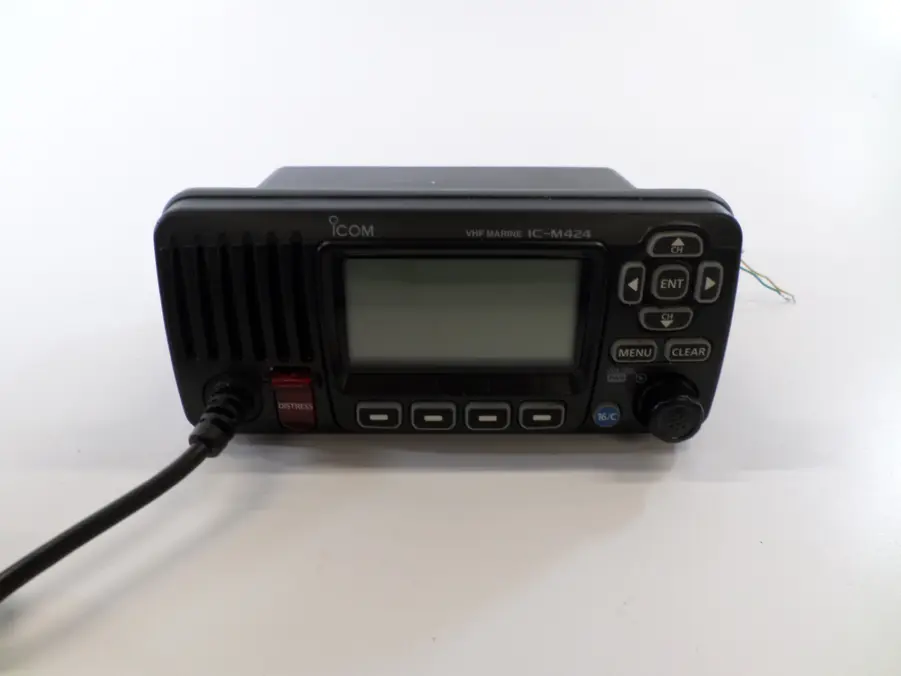 Icom IC-M424G Marine VHF Radio Transceiver Unit w/ HM-196B Mic* - Image 5