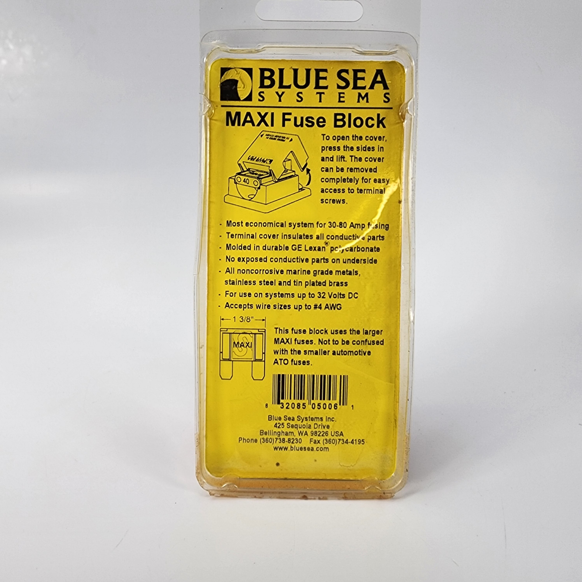Blue Sea System 5006 MAXI Fuse Block 30A to 80A New Old Stock Max