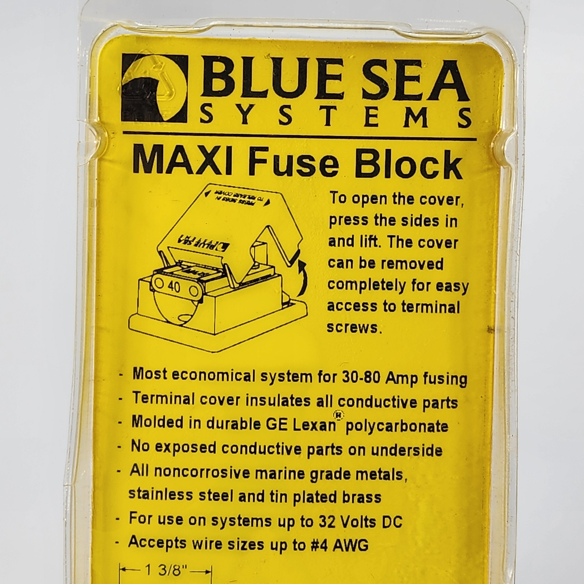 Blue Sea System 5006 MAXI Fuse Block 30A to 80A New Old Stock Max