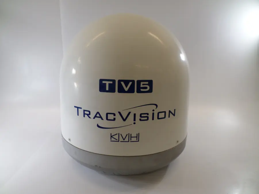 KVH TracVision TV 5 Marine Satellite TV Antenna Unit Working Circular ...