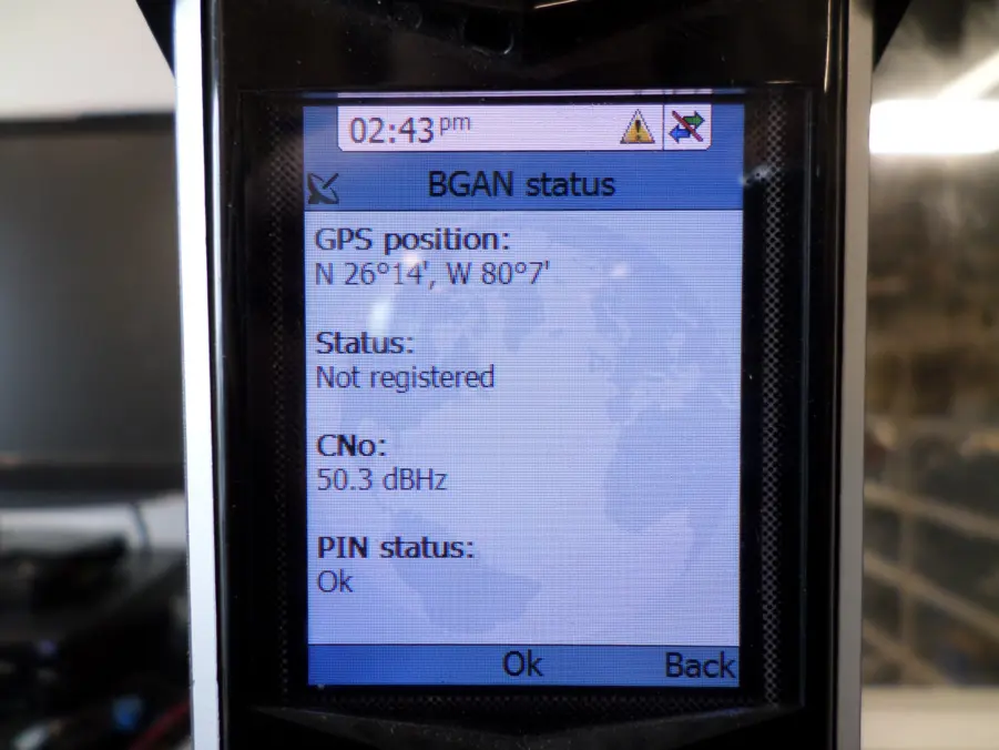 KVH TracPhone Sailor FB150 FleetBroadband Cobham TT 3739A Terminal Fully Functional* - Image 7