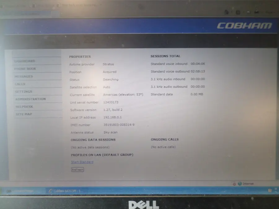 KVH TracPhone Sailor FB150 FleetBroadband Cobham TT 3739A Terminal Fully Functional* - Image 8