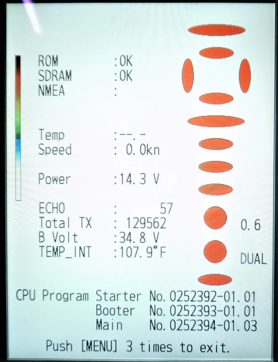 Furuno - FCV-587 - 8.4" Color LCD Fish Finder - Tested Good - Great Cond. W/ Suncover - Image 5