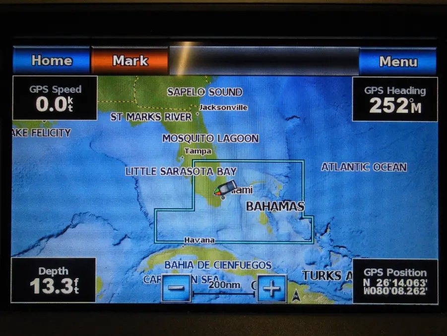 GARMIN GPSMAP 740s 7″ Touchscreen Chartplotter Depth Sounder Display TESTED - Image 2