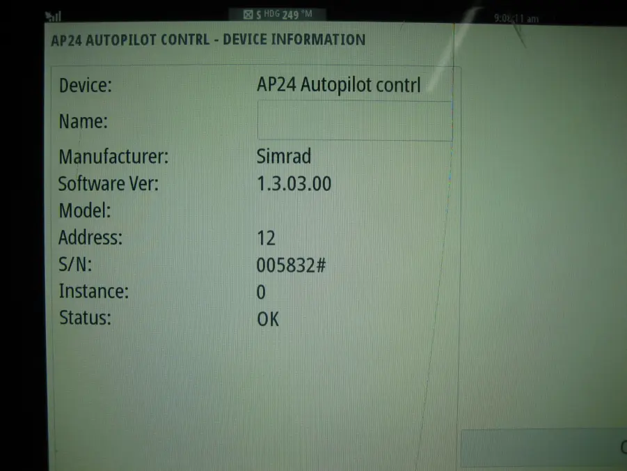 Simrad-AP24-Autopilot Control Head-Rebuilt LCD - Image 7