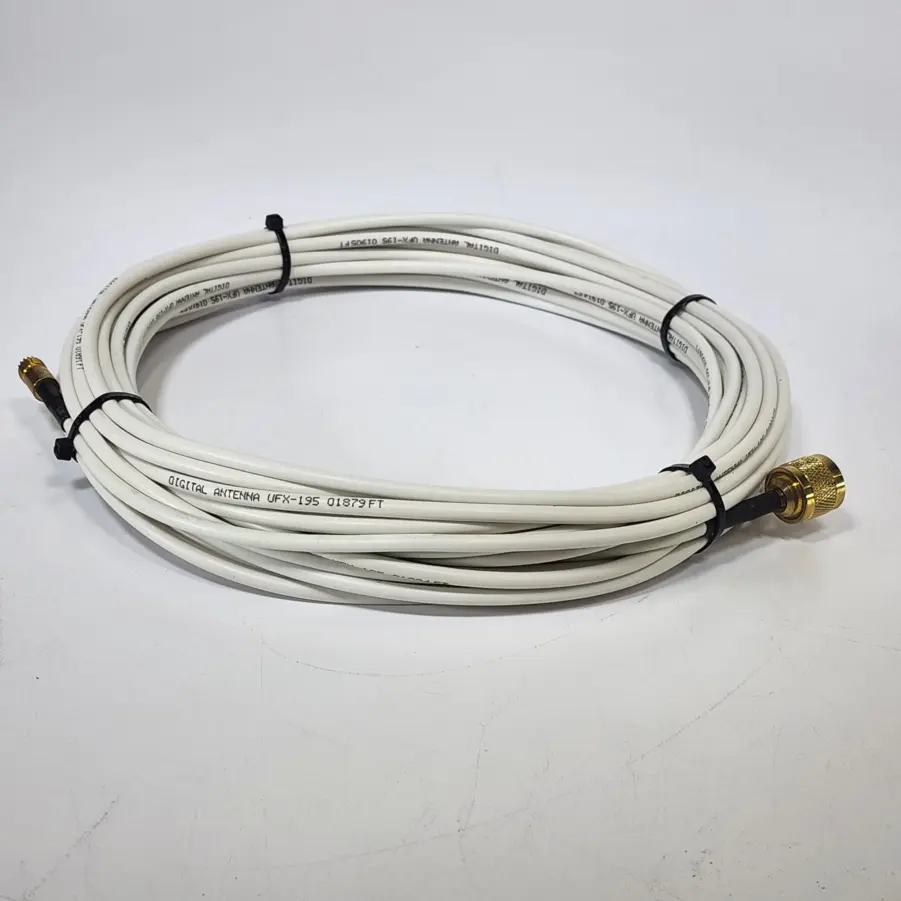 Digital Antenna UFX-195 50' Satellite Antenna Replacement Cable - Type-N-m to Mini-UHF-f - White - Image 6