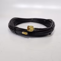 Suirong 3D-FB 50′ Satellite Antenna Replacement Cable - Type-N-m to Mini-UHF-f - Black