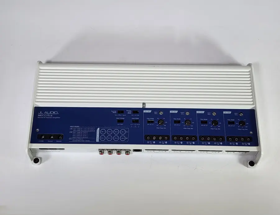 JL Audio M800/8v2 8-Channel Class-D Full-Range Marine Amp 800Watt - No Plate Cover - TESTED/WORKING - Image 2