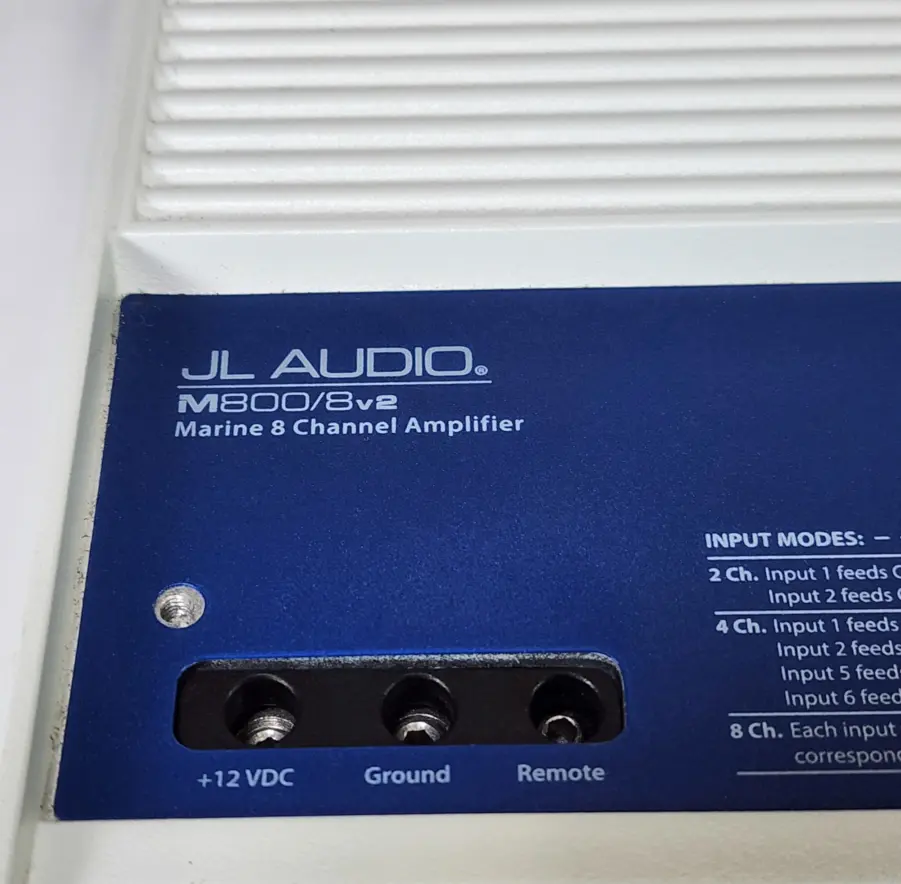 JL Audio M800/8v2 8-Channel Class-D Full-Range Marine Amp 800Watt - No Plate Cover - TESTED/WORKING - Image 3