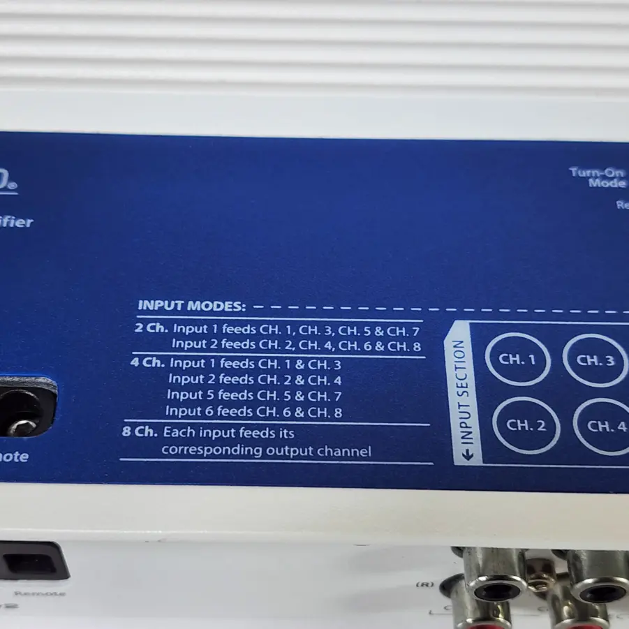 JL Audio M800/8v2 8-Channel Class-D Full-Range Marine Amp 800Watt - No Plate Cover - TESTED/WORKING - Image 4