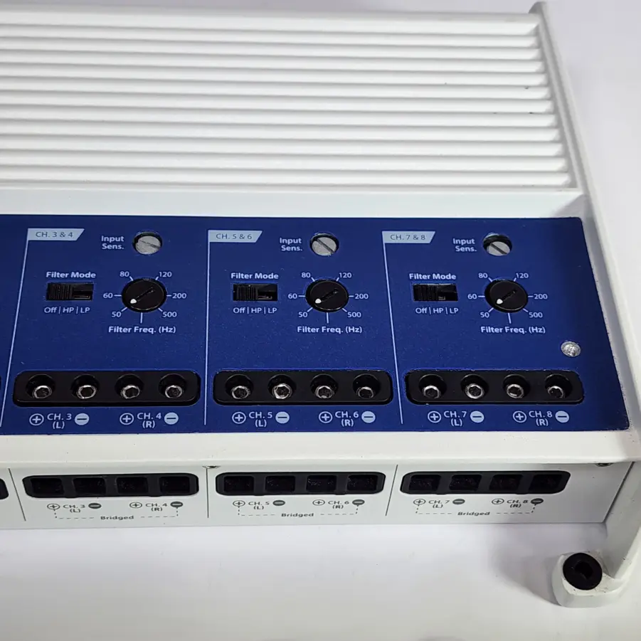 JL Audio M800/8v2 8-Channel Class-D Full-Range Marine Amp 800Watt - No Plate Cover - TESTED/WORKING - Image 6